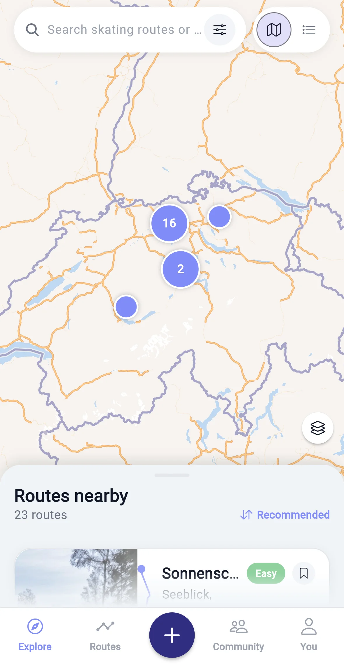 Every good route near you at a glance.
